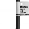 Ключ имбусовый STAYER  "STANDARD",сталь,черный 12 мм, 27405-12